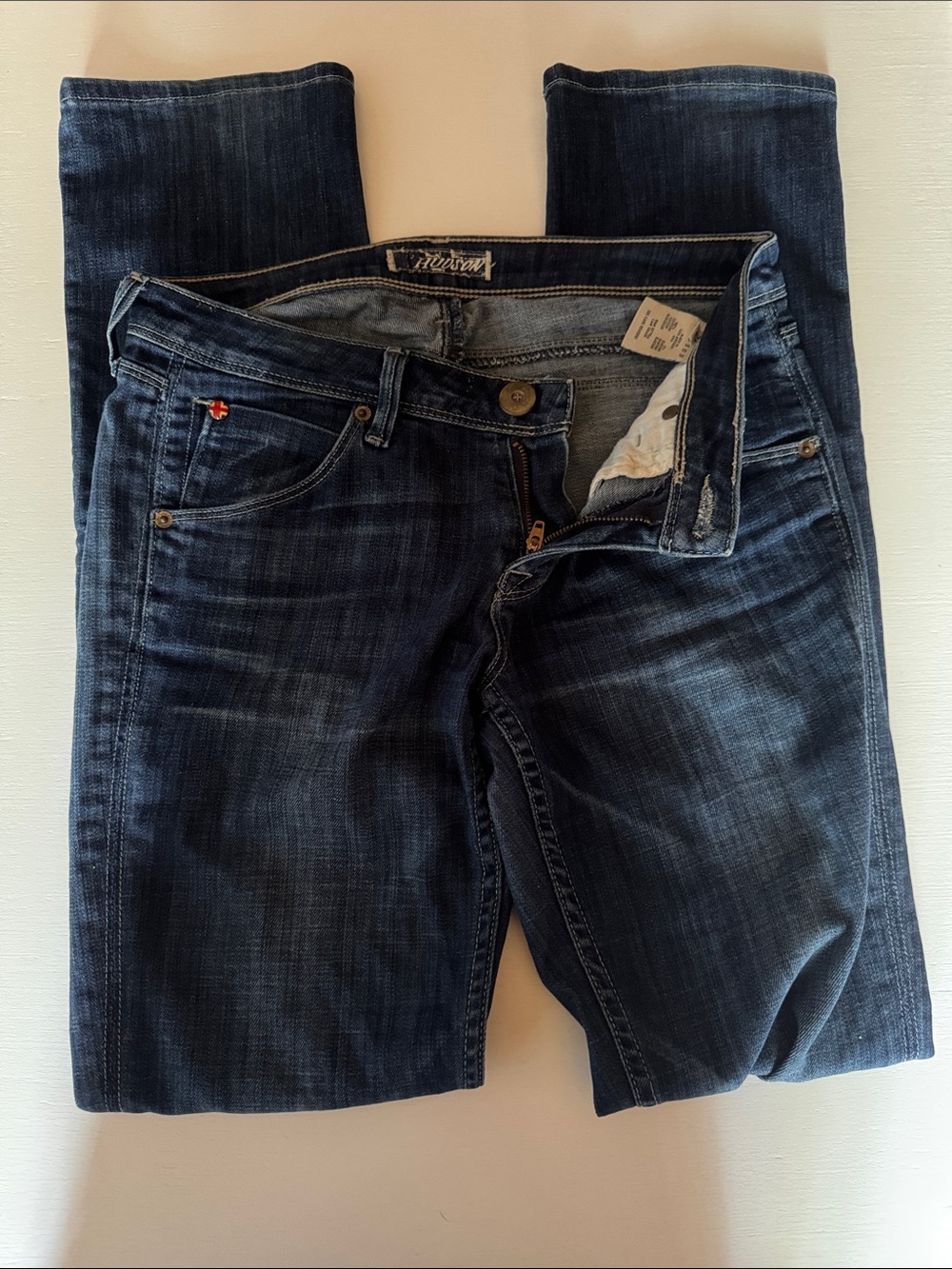 Hudson Jeans Women's Dark Blue Strait /skinny Jeans